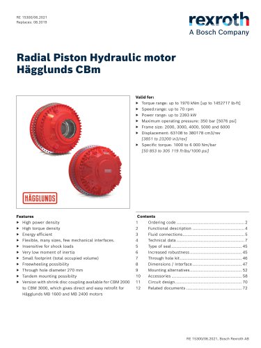 Radial Piston Hydraulic motor Hägglunds CBm