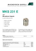 Microphone Capsule MKS 231 E - 1