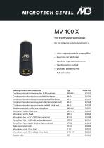 Microphone preamplifier MV 400 X-1