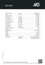 MV 400 L microphone preamplifier for microphone system Generation 4-2