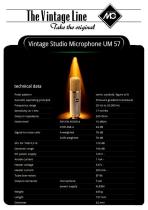 Vintage Studio Microphon UM 57-2
