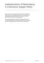 Implementation of Redundancy in a Miniature Stepper Motor - 2