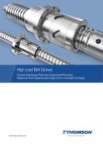 High-Load Ball Screws Providing Maximum Load Capacity and Longer Life-1