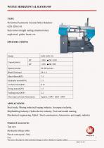 WEIYE HORIZONTAL MITER BANDSAW GZS4250-110 - 2