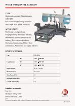 WEIYE HORIZONTAL MITER BANDSAW GZS4250 - 2