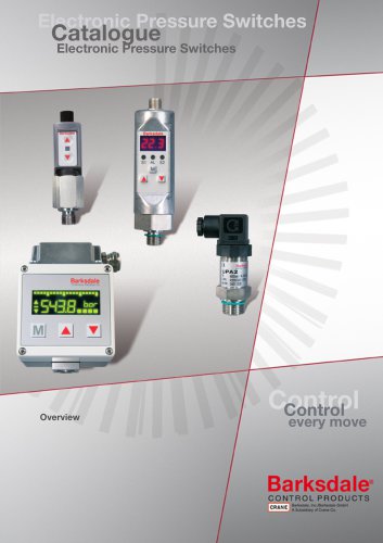 Electronic Transducers, Pressure Switches and Displays