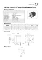 1.8 Size 110mm High Torque Hybrid Stepping Motor - 1