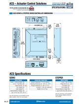 ACS ACTUATOR CONTROL SOLUTIONS LLIINNEEAARR SSOOLLUUTTIIOONNSS MAADDEE EEAASSYY SERVO DRIVE AND MOTORS STEPPER DRIVE AND MOTORS - 4