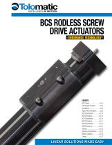 BCS/MCS Rodless, Screw Drive, Actuator