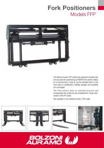 Fork Positioner with Fork Adapters, sideshifting - Model FFP