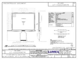 LCT-H320240M57W TFT LCDs with Optional Touch Screen 5.7" Modules - 1