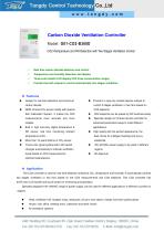 CE|TONGDY CO2 controller for two stages ventilation/ G01-CO2-B360D - 1