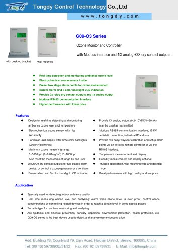 Ozone Monitor/Controller with high accuracy