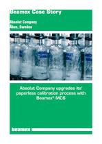 Case Story Absolut Company - Absolut Company upgrades its paperless calibration process with Beamex® MC6 - 1