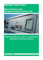 Case Story Reliance Industries Limited- Improving effi ciency with a top-of-the-line calibration workshop solution-1
