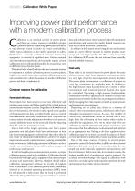 Improving power plant performance with a modern calibration process - 2