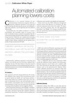 White Paper- Automated Calibration Planning Lowers Costs - 2