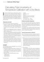 White Paper- Calculating Total Uncertainty of Temperature Calibration with a Dry Block - 2