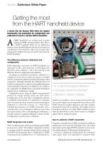 White Paper - Getting the most from the HART handheld device - 2