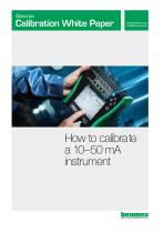 White paper - How to calibrate a 10-50mA instrument - 1