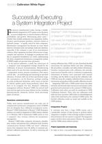 White Paper- Successfully Executing a System Integration Project - 2