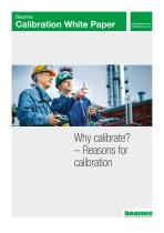 White Paper - Why calibrate? – Reasons for calibration - 1