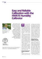 Easy and Reliable Calibration with the HMK15 Humidity Calibrator