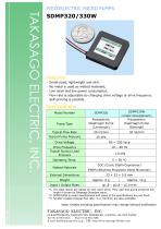 Large Flow Piezoelectric Micro Pumps - SDMP320 & SDMP330W - 1