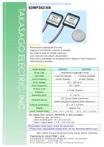 Piezoelectric Micro PUmps SDMP302/306 Series - 1