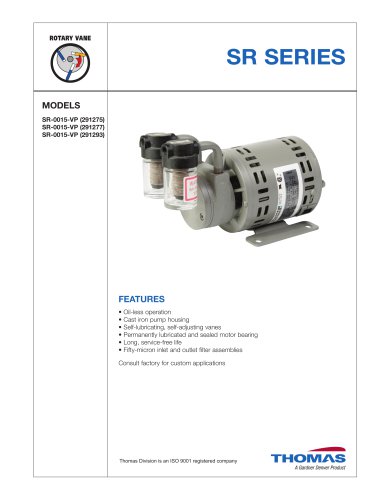 SR Series Performance Data