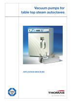 Vacuum pumps for table top steam autoclaves - 1