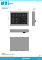 Backlit numpad keyboard - panel mount-3