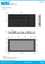 Compact LED backlit keyboard - panel mount-2