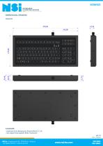 Compact LED backlit keyboard - panel mount-3