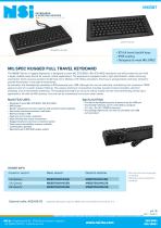 Compact rugged full travel keyboard - Panel mount-1