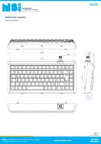 Compact rugged full travel keyboard - Panel mount-5