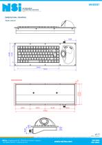 Compact rugged full travel keyboard with rugged trackball-4