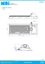 Compact rugged full travel keyboard with rugged trackball-5