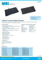 Compact silicone rubber keyboard - desktop