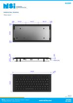  Compact silicone rubber keyboard - panel mount-2
