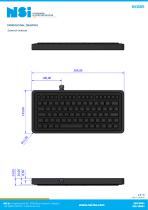 Compact silicone rubber keyboard - panel mount-3