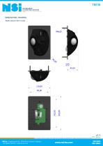 Ergonomical 38 mm panel mount trackballs-3