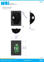 Ergonomical 38 mm panel mount trackballs-4