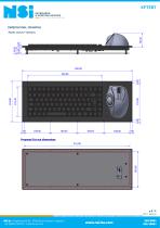 Full travel keyboard with ergonomic trackball-2