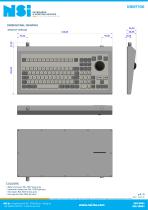 Handheld desktop keyboard with trackball-3
