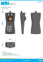 Handheld panel mount keyboard with trackball-3
