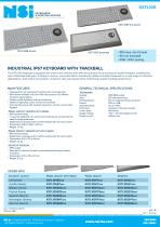 Industrial IP65 keyboard with trackball-1
