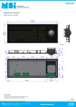 LED backlit waterproof keyboard - panel mount-2