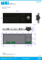 LED backlit waterproof keyboard - panel mount-3