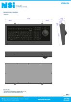 LED backlit waterproof keyboard - panel mount-4
